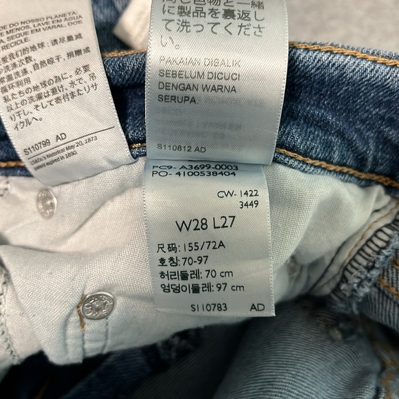 Levis Silvertab Mom Jeans Womens Size 28 Tapered High Rise Relaxed Baggy - Picture 4 of 9